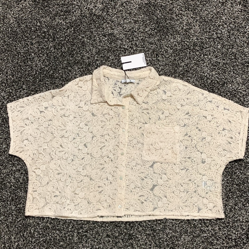 OAT New York Lace & Mesh Crop Top XL - Picture 12 of 12